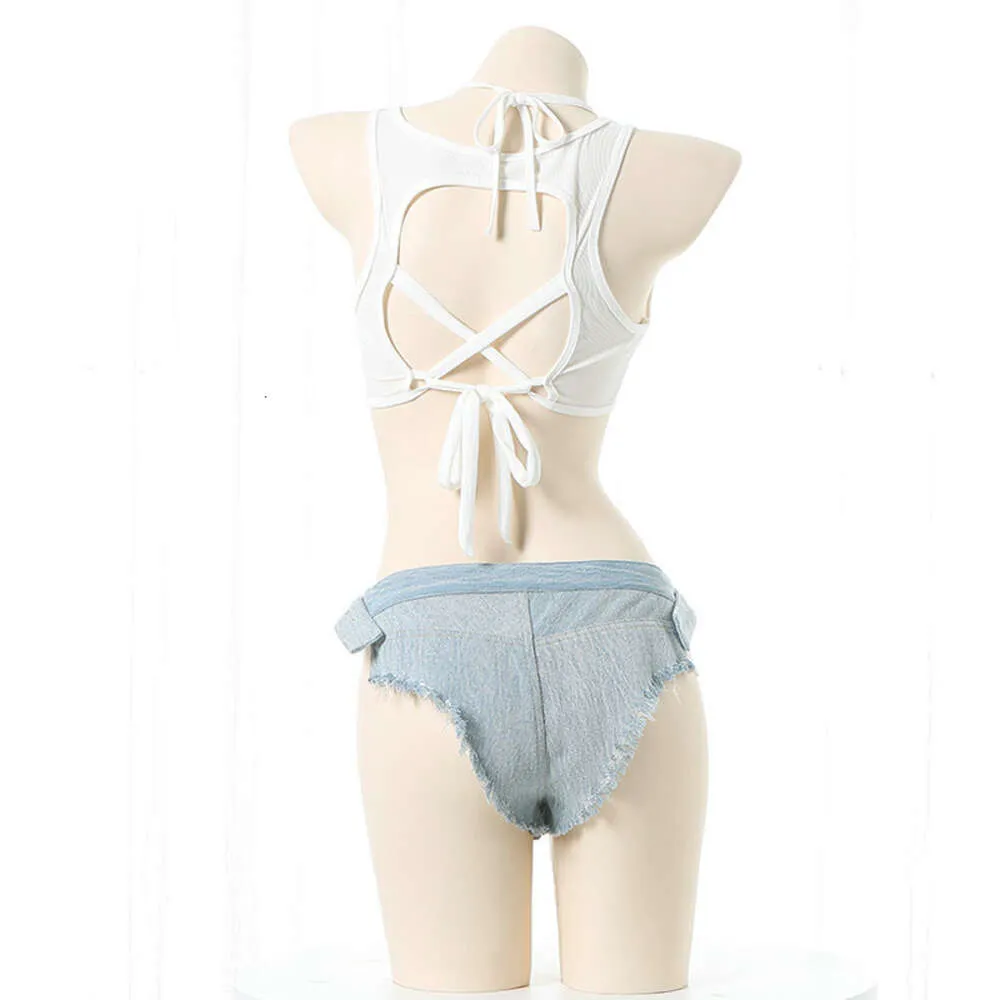 Ani Yacht Party Sexy Girl Beach Swimstuit Jeans Costumi da bagno Unifrom Donne Pamas Abiti Costumi Cosplay 2022 Nuovo cosplay