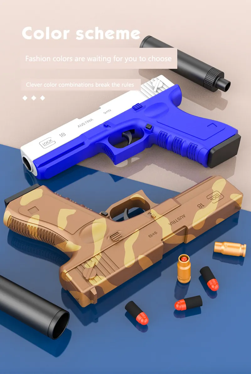 Em promoção! P85 Shell Jogar Ejeção Desert Eagle Pistola De Airsoft Macio  Dardos Balas De Ar De Brinquedos Arma De Esportes Ao Ar Livre Disparo De  Arma Para Os Meninos