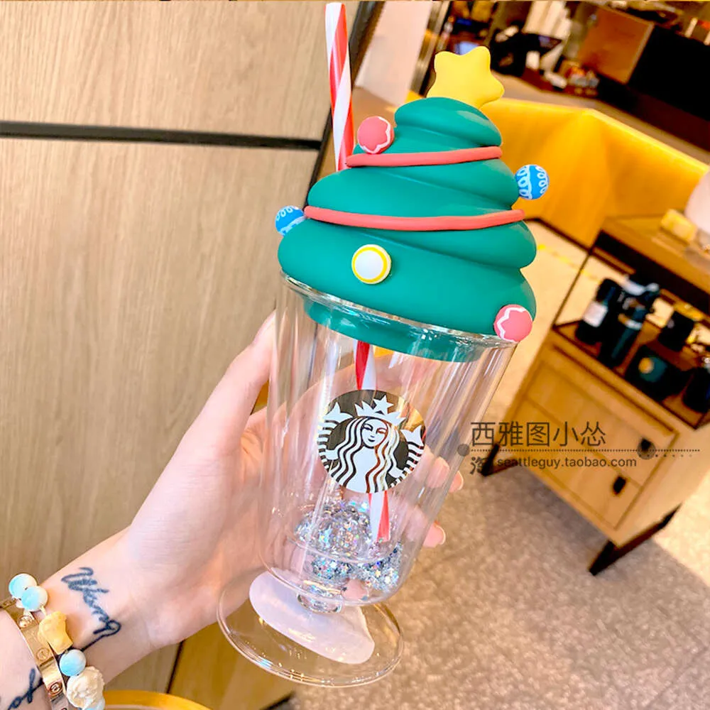 414ml/14oz Starbucks Stainless Steel Green Grey Outdoor Camping