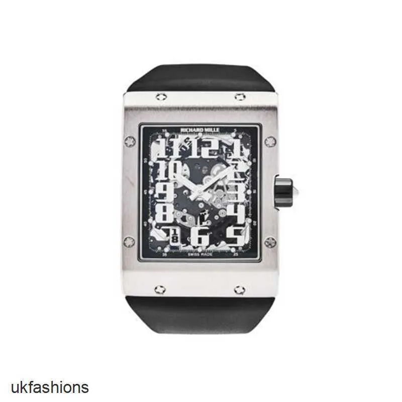 Swiss Luxury Watches Richardmiler Mechanical Sports Wristwatches Richardmiler Ultra Thin White Gold Rm016 Men's WatchHBJA
