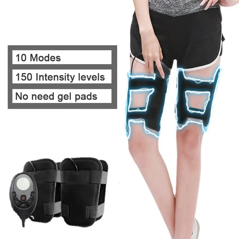 Bärbar smal utrustning EMS muskelstimulator massage lår shaper band fotben massager maskin bantning elektrisk bälte för att gå ner i vikt kroppsbyggande 231031