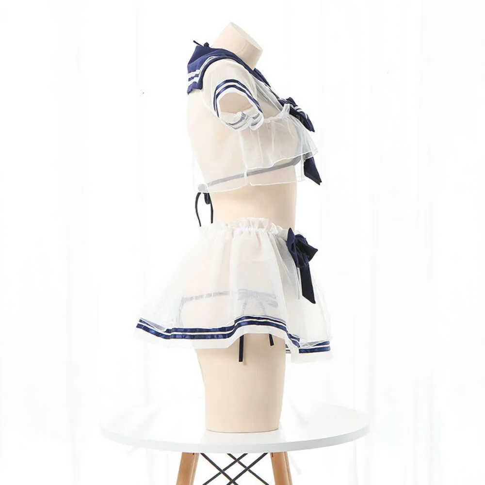 Ani Anime Student Sailor Swimstuit Kleid Bademode Unifrom Frauen Leder Schleife Nachthemd Pamas Outfits Kostüme Cosplay Cosplay