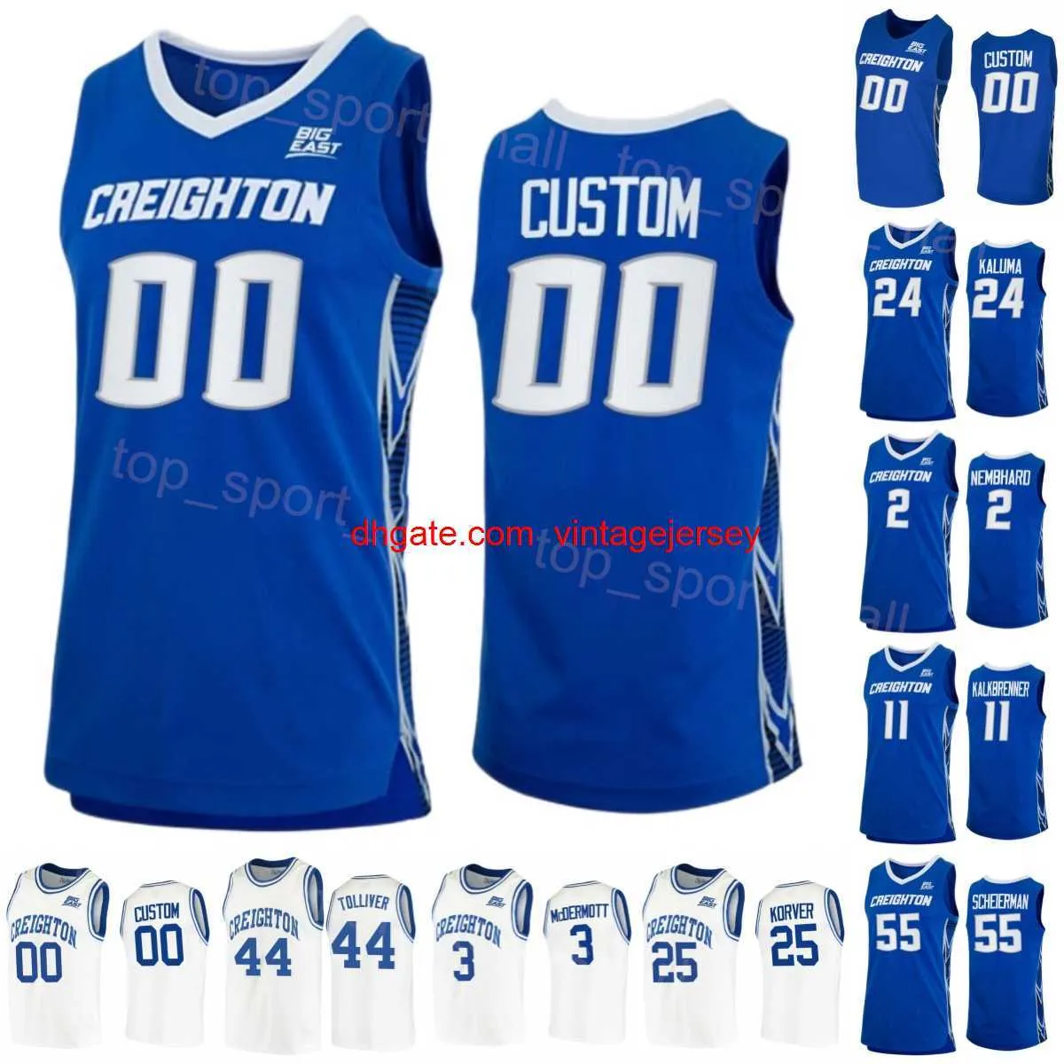 Creighton Bluejays 25 Kyle Korver Jersey College College 0 Marcus Foster 15 Martin Krampelj 3 Doug McDermott 35 Paul Silas 44 Anthony Tolliver NCAA