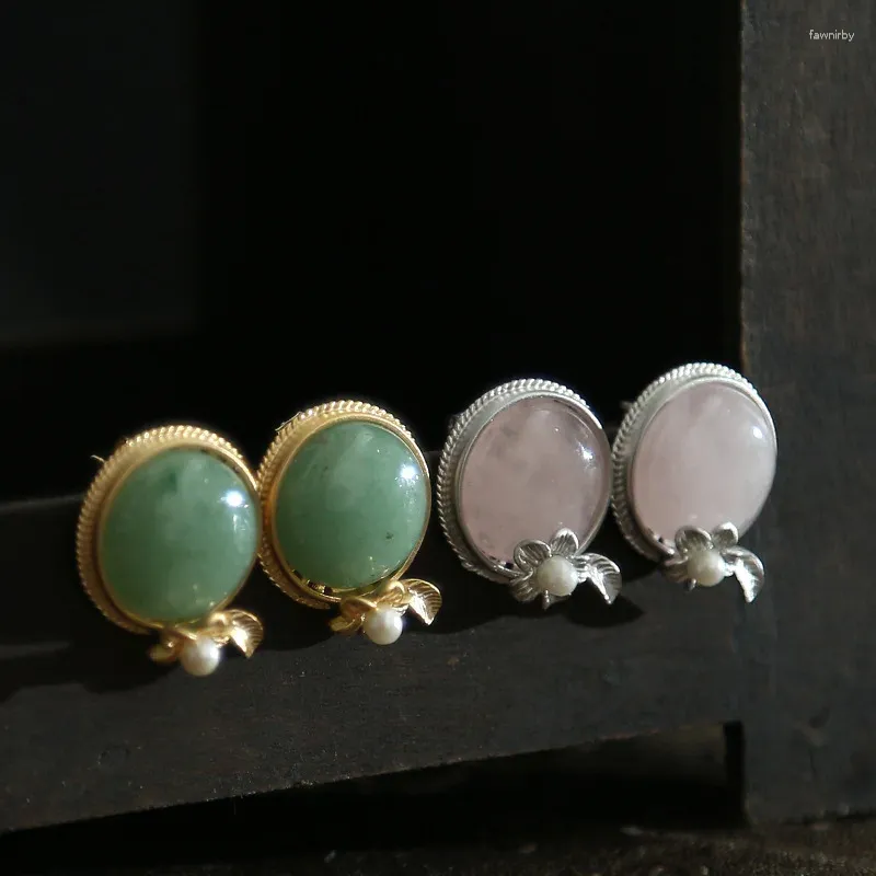 Pendientes colgantes con diseño de Dongling, polvo de Jade, cristal, años hermosos, delicado, venta al por mayor, lote mixto de restauración de formas antiguas