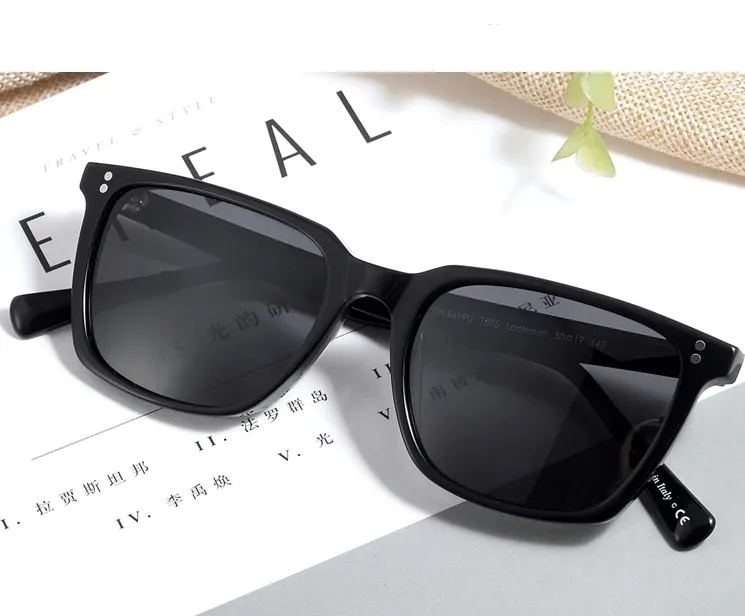 Lachman lunettes de soleil hommes polarisées marque concepteur conduite lunettes de soleil mâle haute qualité Rectangle Style OV5419