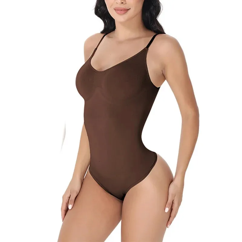 Womens Seamless Waist Tummy Control Plunge Bodysuit Shapewear With Thong  For Slimming, Sculpting, And Belly Trimming Compress Your Body With 231101  Shaperwear From Dang09, $11.08