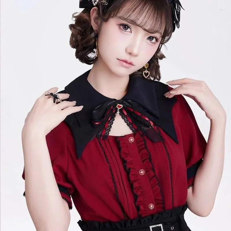 Blusas De Mujer De Encaje Japon s Con Cuello De Murci lago Hueco