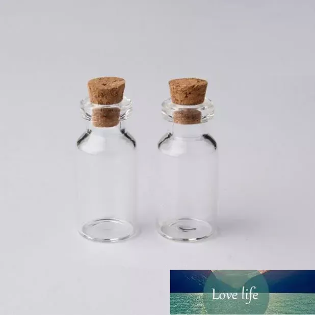 Simple 2ml Vials Clear Glass Bottles With Corks Mini Glass Bottle Wood Cap Empty Sample Jars Small 16x35x7mm HeightxDia Cute Craft Wish Bottles