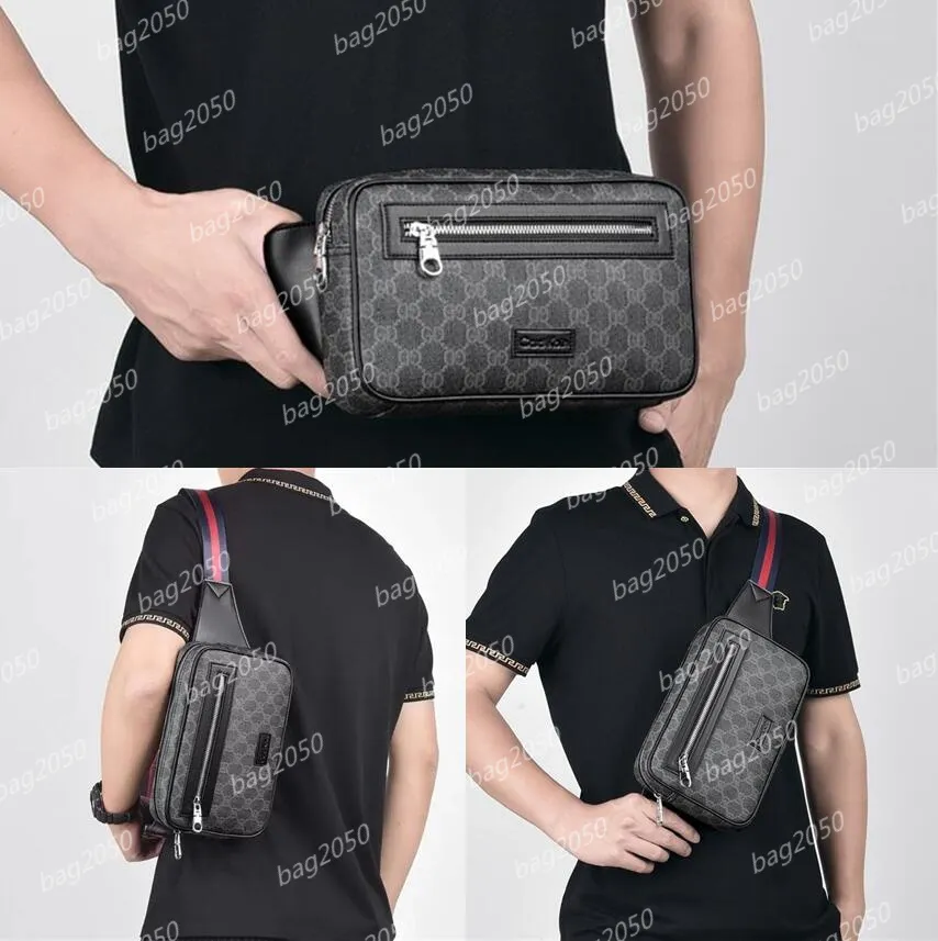2023 Поясные сумки Мужчины Женщины Спортивная поясная сумка Дизайнерская мода Сумки через плечо Сумка в стиле багажника Черная поясная сумка с принтом Поясные пакеты
