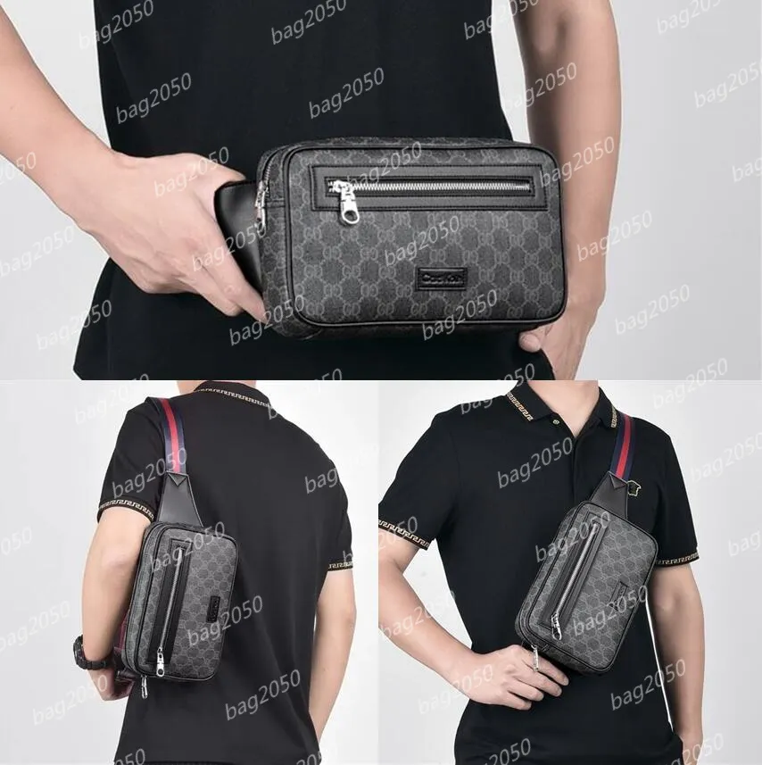 Riñoneras 2023 para hombre y mujer, riñonera deportiva de diseñador, bolsos cruzados a la moda, riñonera estilo baúl, riñonera con estampado negro, riñonera