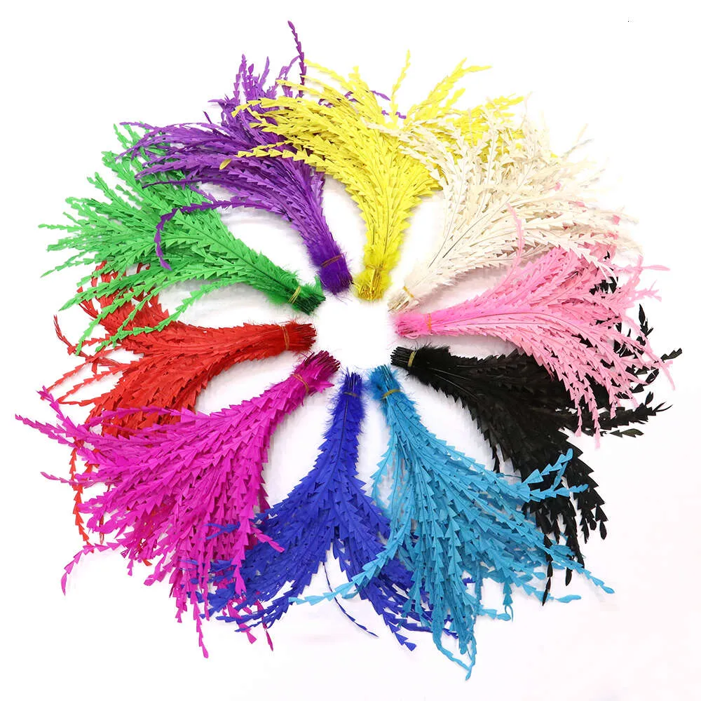 Plumes de coq de poulet naturelles multicolores, décoration de coiffure de fête, plumes de faisan pour l'artisanat, fabrication de bijoux, 10 pièces