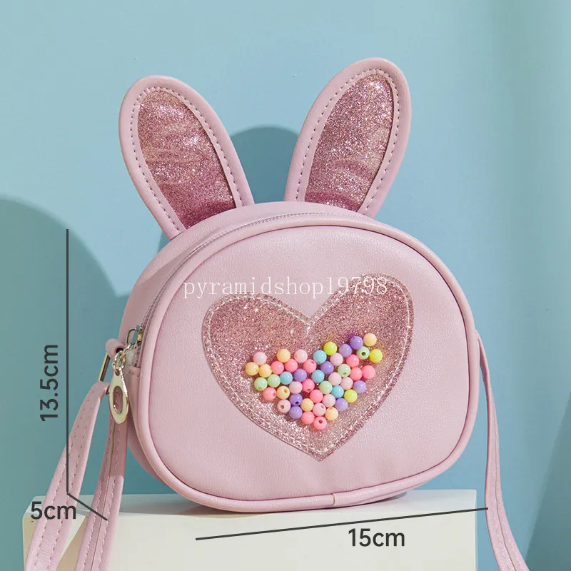 Ny Crossbody Bag Rabbit Ear Children's Shoulder Bag Little Girl Fashion Cutoon Cartoon Coin Purse