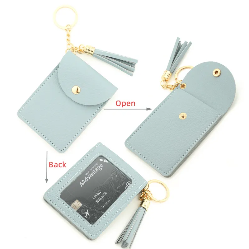 New Women Wristlet Card Holder Silicone Chain Beaded Bangle Wallet Bracelet Keychain Pocket Coin Purse Leather Tassel Key Ring FY3454 ss0401