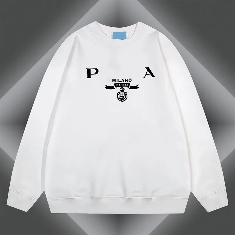 Cotton Printed Crewneck Sweatshirts for Men and Women, Long Sleeve
