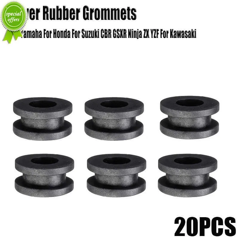 New 20Pcs Motorcycle Side Cover Rubber Grommets Gasket Fairings For Yamaha For Honda For Suzuki CBR GSXR Ninja ZX YZF For Kawasaki