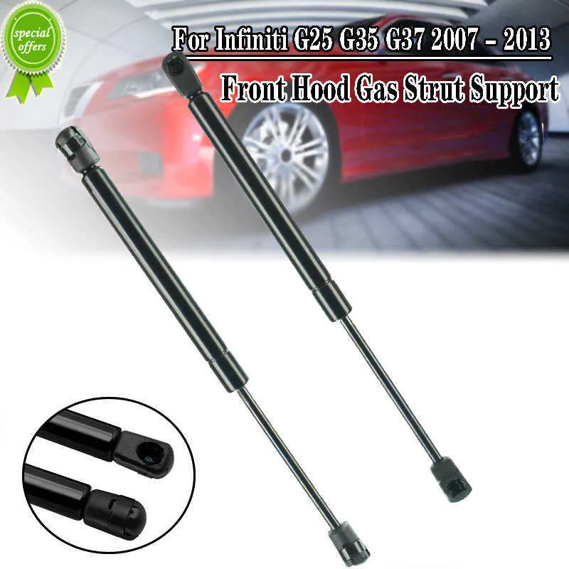 Ny 2st Car Front Hood Cover stöder Shock Gas Spring Lifter Support Gas Strut Prop Bar för Infiniti G25 G35 G37 2007 - 2013