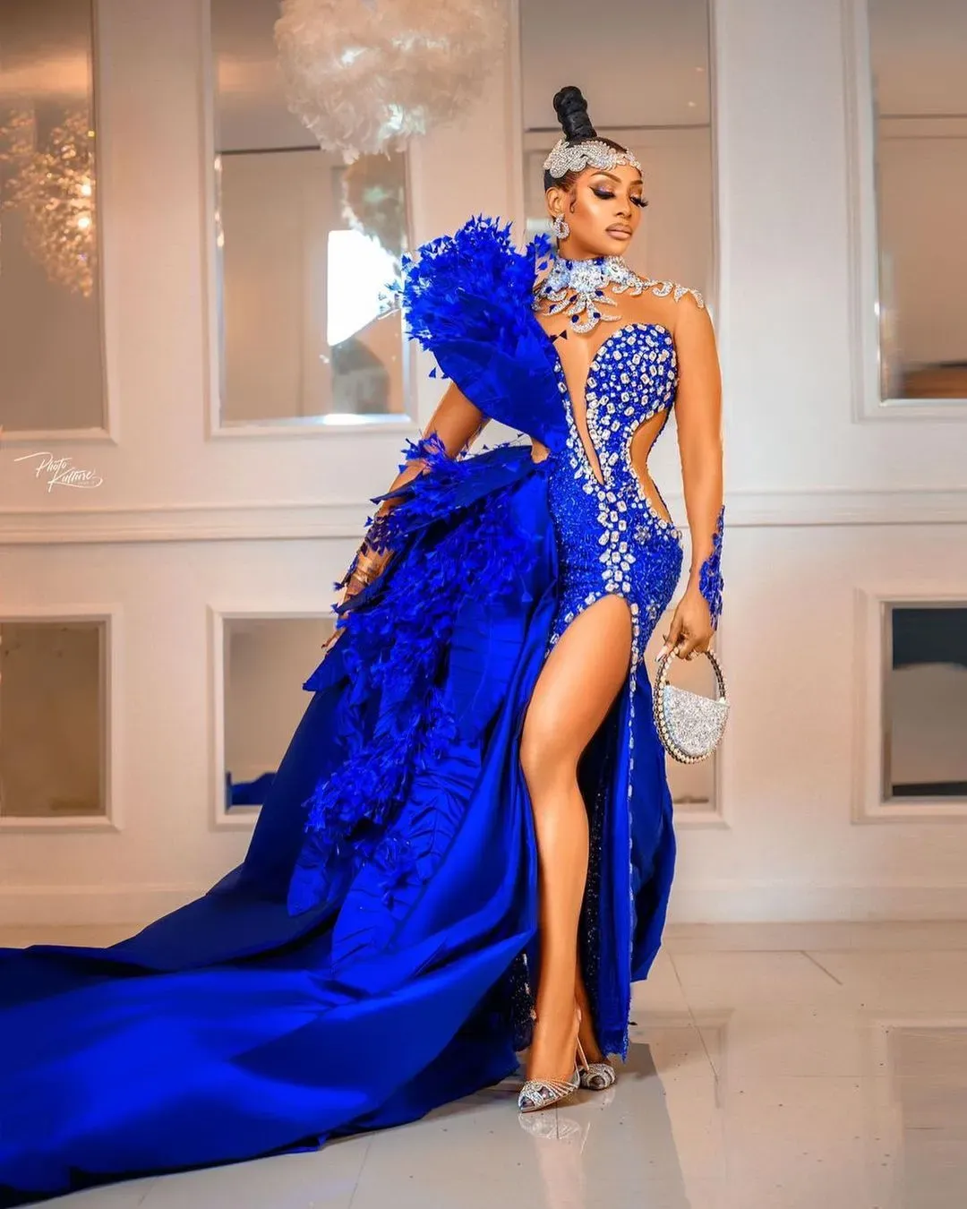 Light Royal Blue Mermaid Jersey Long Sleeve Simple Long Prom Dresses,SFPD0140 Light Royal Blue Mermaid Jersey Long Sleeve Simple Long Prom Dresses,SFPD0140