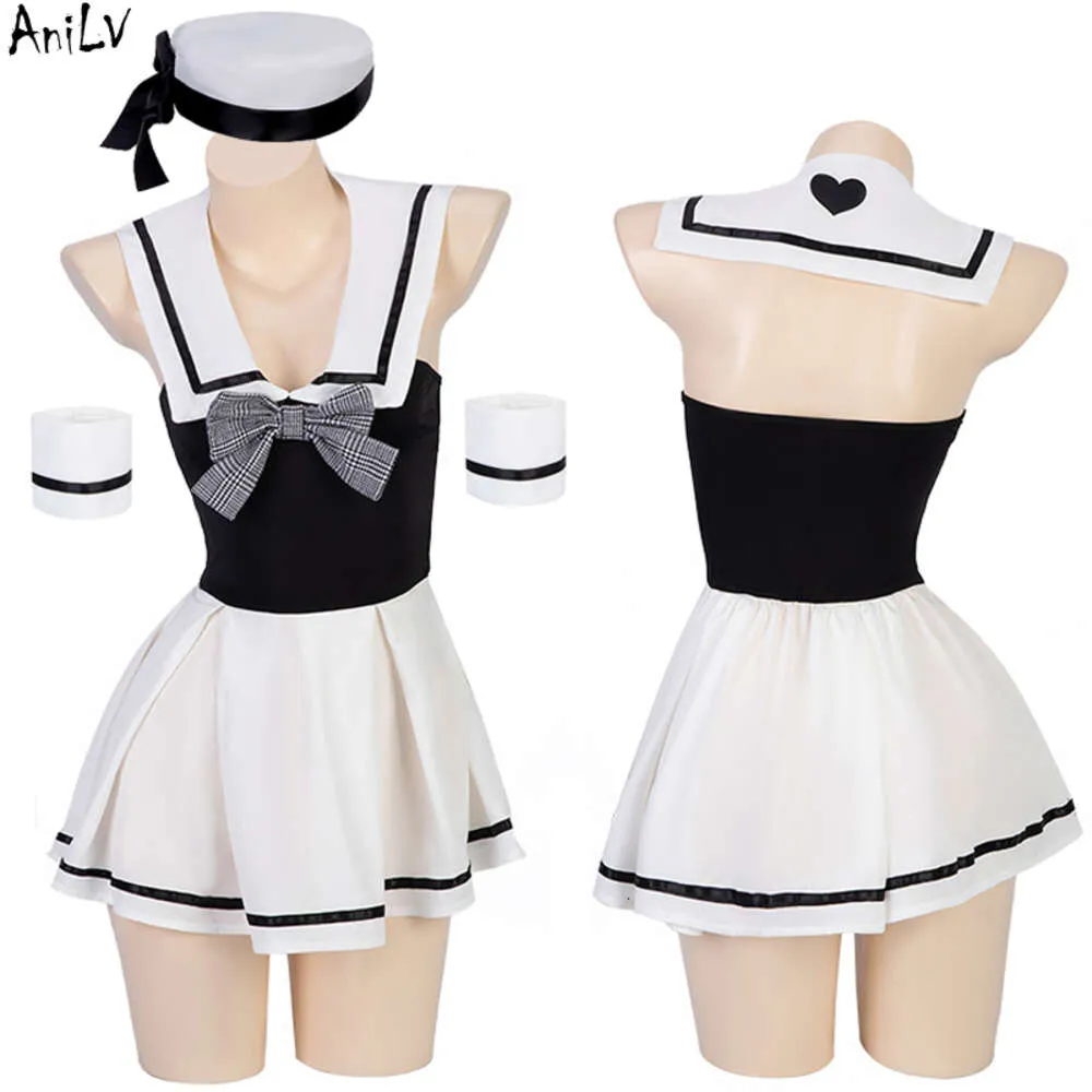 Ani Kawaii Mädchen Marine Matrose Uniform Kostüme Frauen Anime Student Kleid Badeanzug Outfit Cosplay Cosplay
