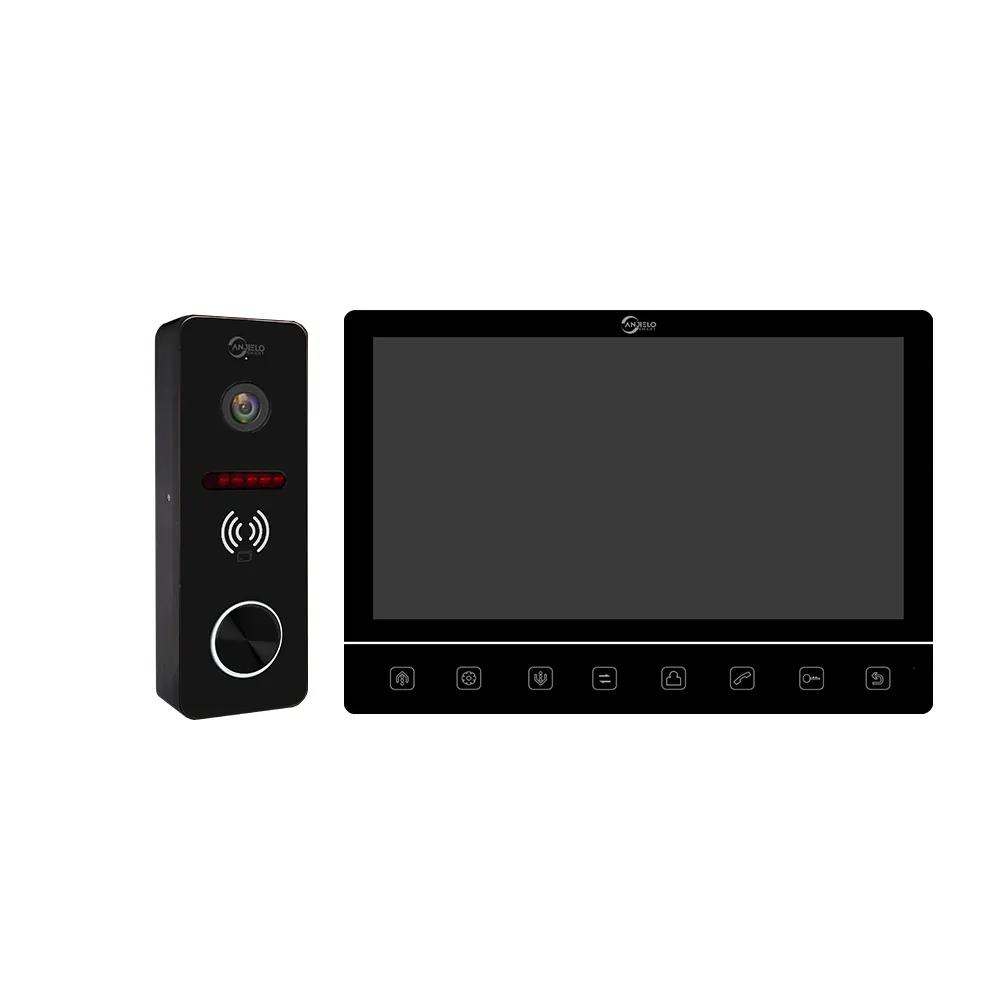 Système d'interphone vidéo TUYA, moniteur à bouton tactile WiFi de 10 pouces, sonnette 1080P, caméra avec carte d'identité, caméra vidéo pour maison, villa et appartement