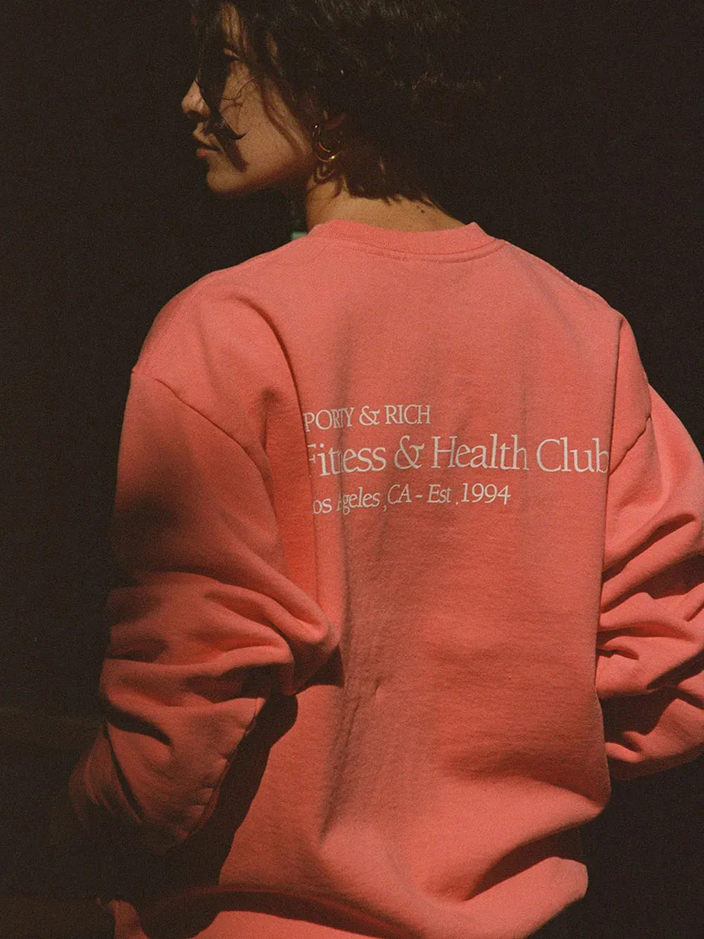 Kadın Hoodies Sweatshirts Zessam Sağlık Kulübü Çalışma Sportif Mektup Grafik Baskı Kadınlar Uzun Kollu Kadın Külot Vintage Lady Lady Top 231031