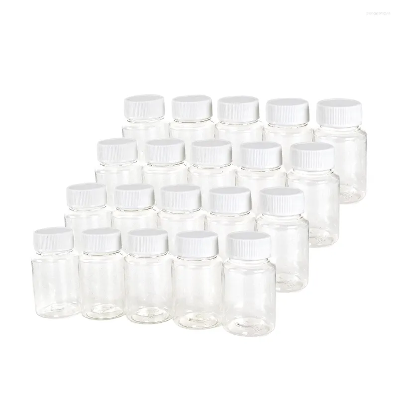 Storage Bottles 12Pcs 50ml/80ml Refillable Bottle Plastic Lotion With Screw Cap Cosmetic Sample Container Mini Travel Liquid PET