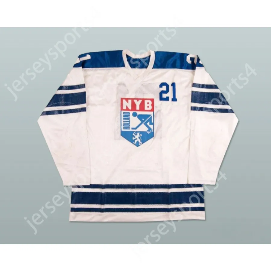 Aangepaste HOLLAND NYB TEAM HOCKEY JERSEY NIEUWE STEEK GEGENAAID ELKE SPELER OF NUMMER Top Gestikt S-M-L-XL-XXL-3XL-4XL-5XL-6XL