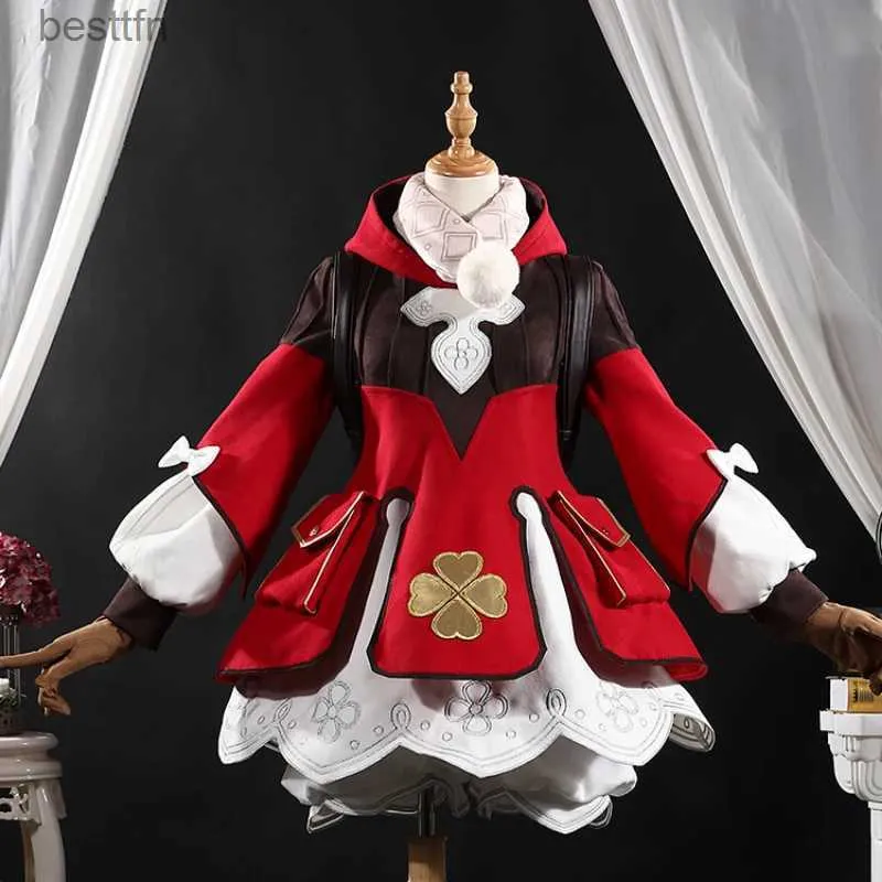 أزياء أنيمي لعبة أنيمي لعبة Genshin Impact Klee Spark Knight Cute Modive Playfuln Outfit Dress Cosplay Come Halloween Free Shipping 2023L231101
