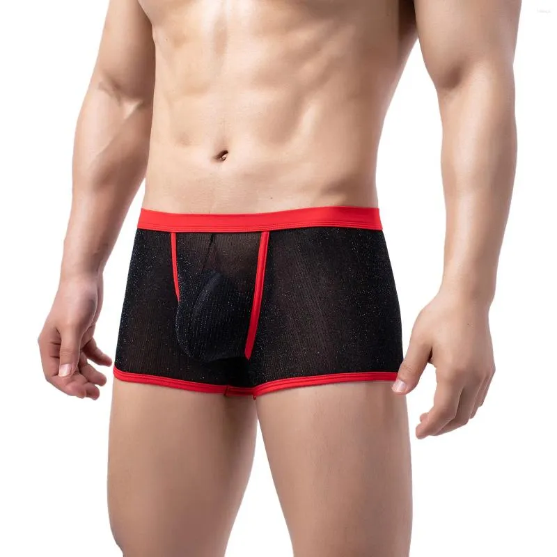 Sous-vêtements en boxers sexy pour hommes, culottes montantes, sous-vêtements, culottes en coton pour hommes