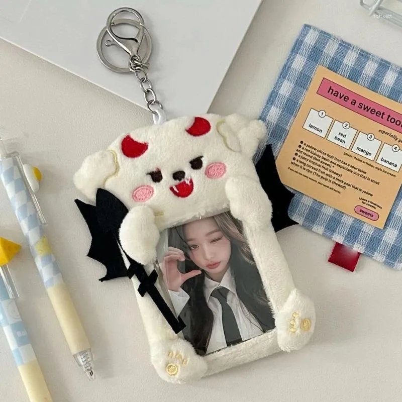 Card Holders Badge Holder Devil/Angel Plush Po Bus Student For Offices School Passes Sleeve