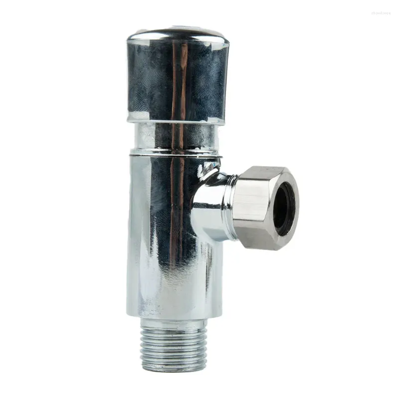 Bathroom Sink Faucets Manual Flush Valve For Home Alloy Silver With Accessories 5.9in 1 Pcs High Quality