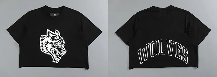Women's Crop Top Workout Tee - Short Sleeve, Oversized Fit