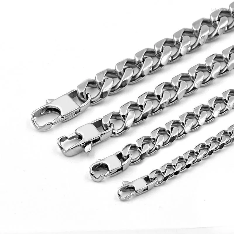 Bangle BC Bracelet chaîne pour hommes or titane acier métal épais rappeur minimaliste