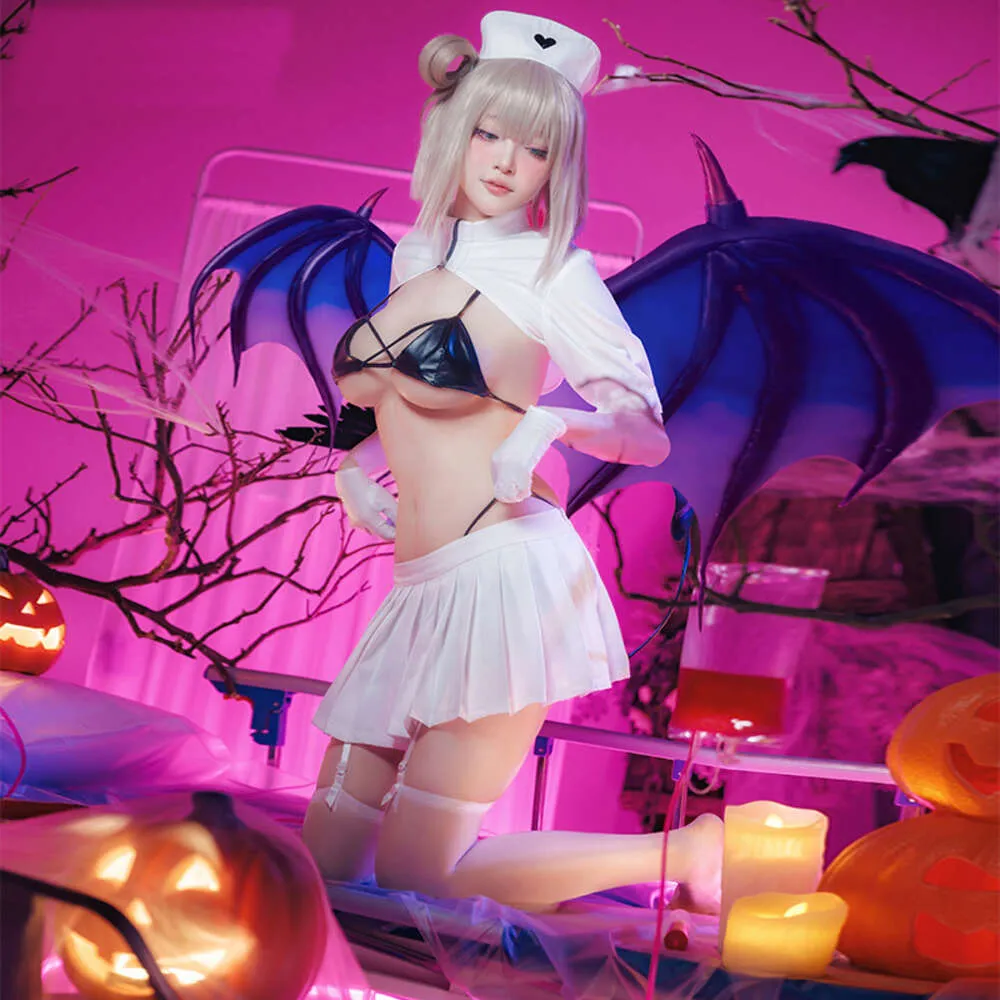 Ani Halloween jeu de rôle fille infirmière uniforme femmes doux coeur tempérament Lingeire Pamas tenues Cosplay Costumes cosplay