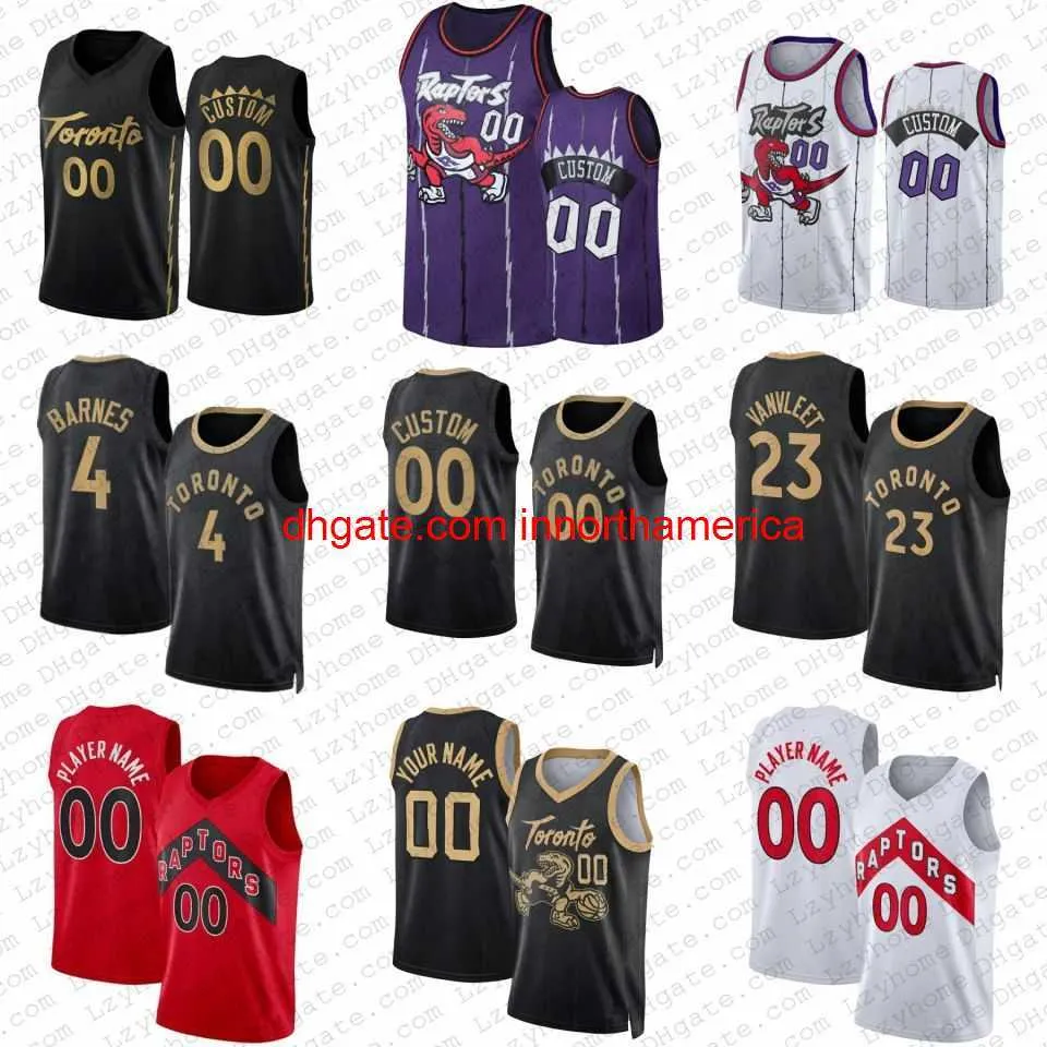 CUSTOM Scottie Barnes Pascal Siakam Custom Basketball Jerseys Gary Trent Jr s Fred VanVleet OG Anunoby Chris Boucher Otto Po