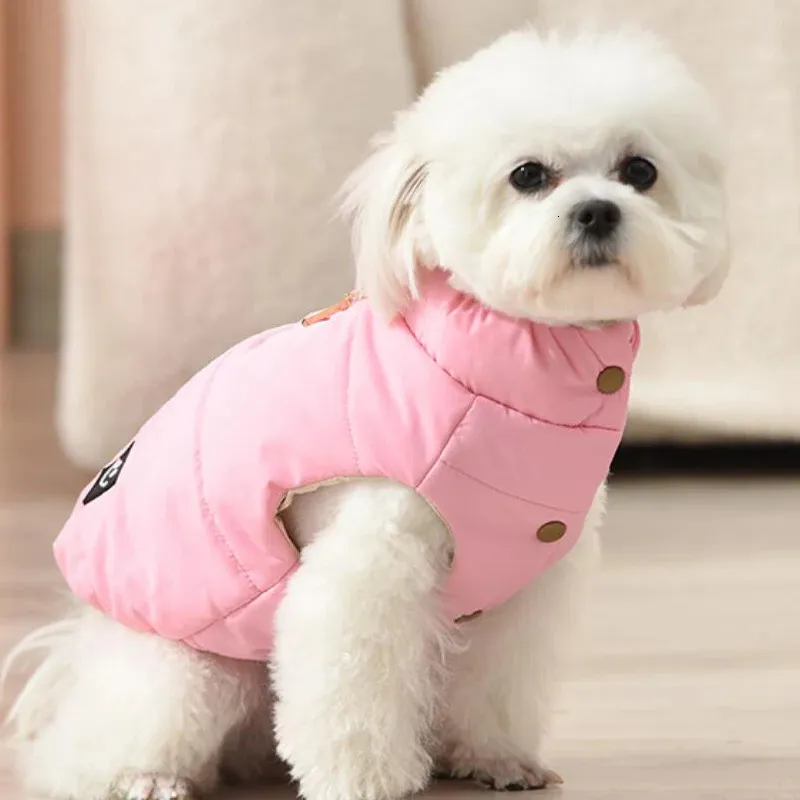 Vêtements de chien Manteau de chat Veste d'hiver Vêtements pour animaux de compagnie Tenue Vêtement Costume de chiot Petit vêtement Vêtements d'extérieur Yorkie Caniche Gilet 231031