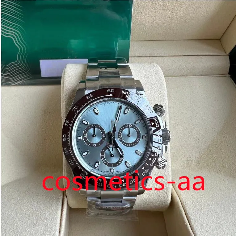 Mens Watch 40mm 4130 حركة توقيت ميكانيكية تلقائية بالكامل أعلى جودة من وظيفة chronotype الوهج في مصنع BT مقاوم للماء