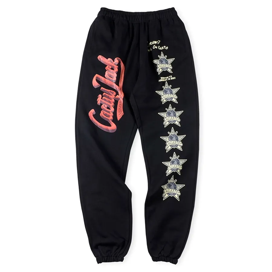 Hip Hop Pants Presspants Men Jogger Superior Drukowane żółte czarne High Street Casual Pants Rozmiar