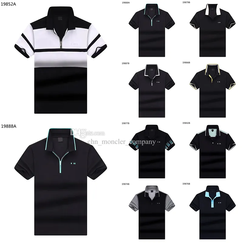 BOSSS DESIGNER POLO SHIRTS MENS LAPEL MENS POLO SHIRT Högkvalitativ modemän T-shirt lyx Polo andningsbar man topp Summer Business Shirt Size M-XXXL