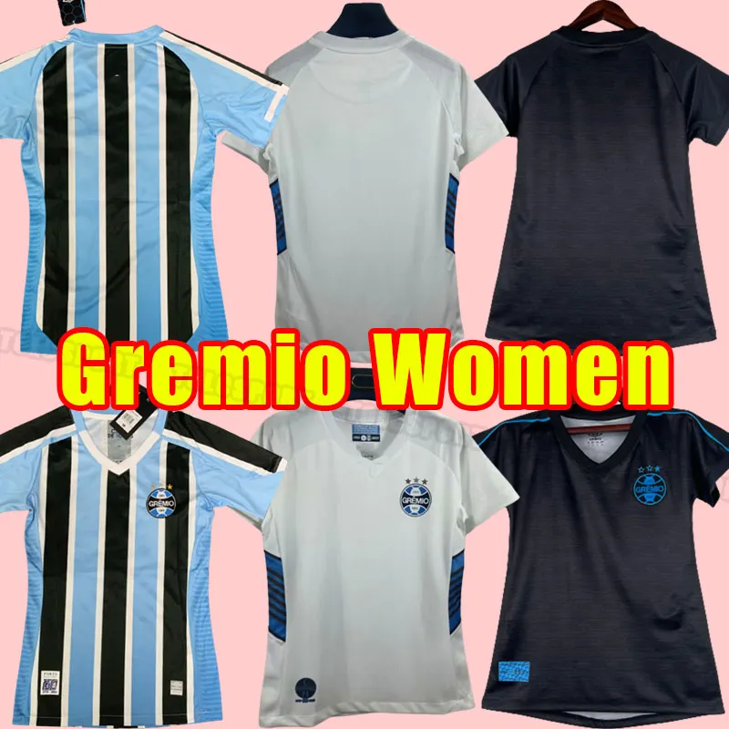 Kadınlar 23 24 Gremio Elkeson Futbol Formaları D.Costa Guild Giuliano 2023 2024 Ramiro Geromel Luan Maicon Fernandinho Erkekler Futbol Gömlekleri Kız Evde Üçüncü