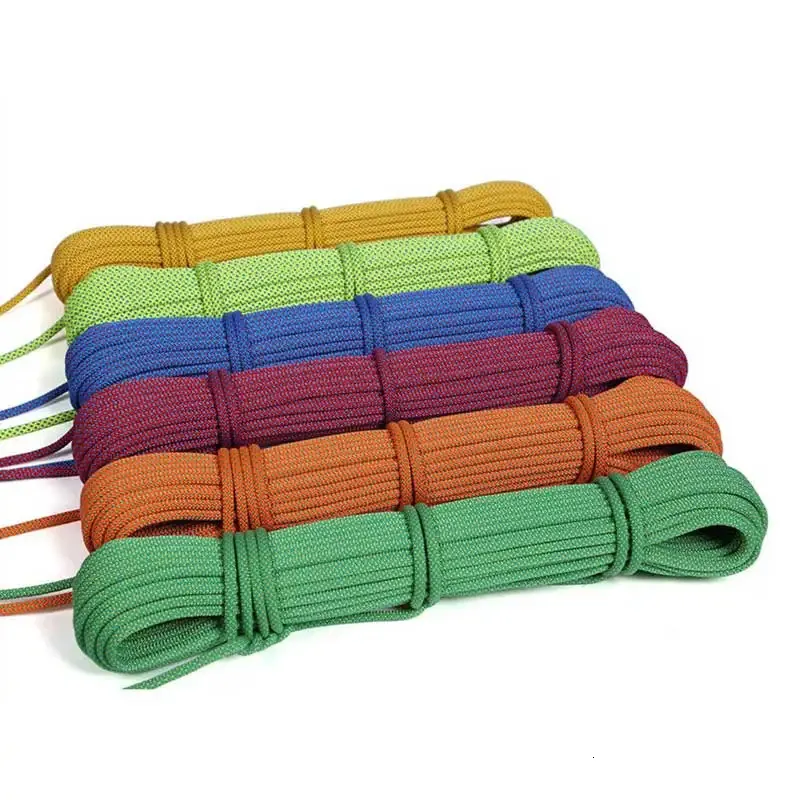 Klättringslep 4 Size Dia.6mm 6stand Kärnor Paracord för överlevnad Parachute Cord Lanyard Camping Klättring Camping Rope Vandring Klädstreck 231101