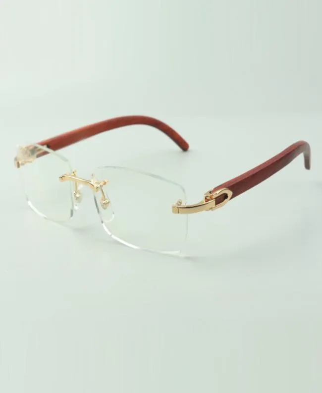Monture de lunettes unie 3524012 avec pieds en bois d'origine et verres 56 mm pour unisexe3157191