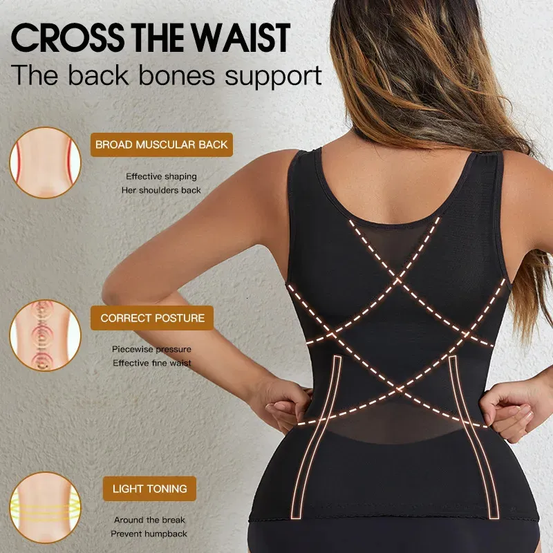 Waist Tummy Shaper Waist Trainer Push Up Vest Slimming Belt Body Shaper Sheath Flat Belly Fajas Postpartum Girdles Tummy Control Corset For Women 231101 From 8 21 DHgate
