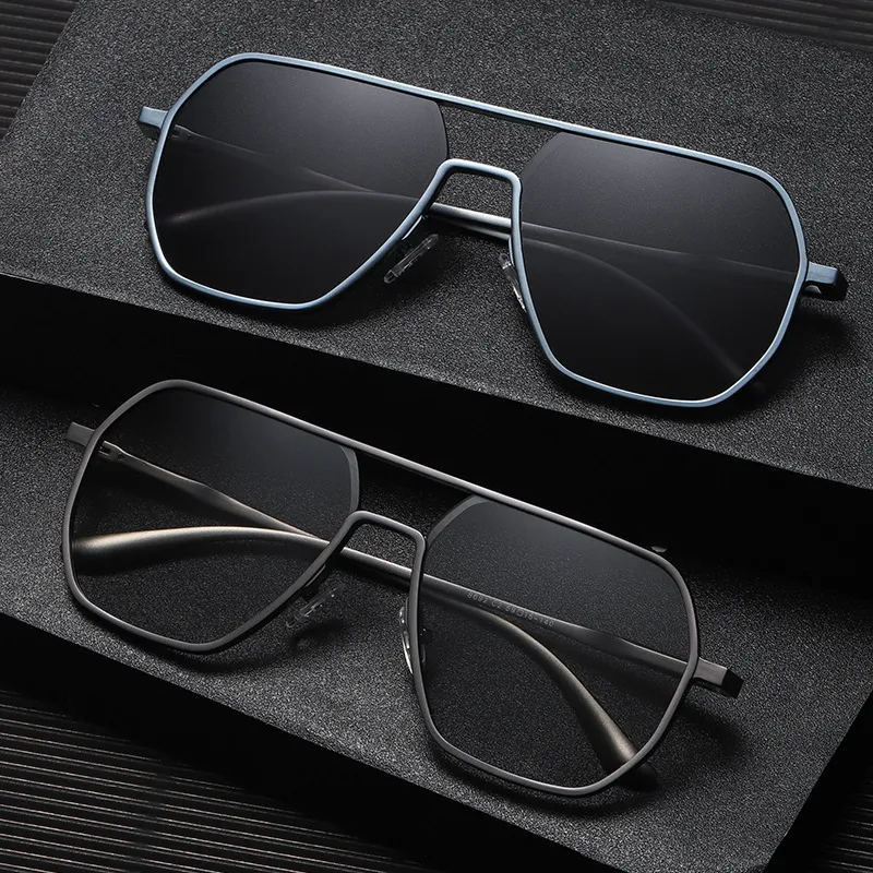 Occhiali da sole quadrati unisex classici retrò Lenti polarizzate