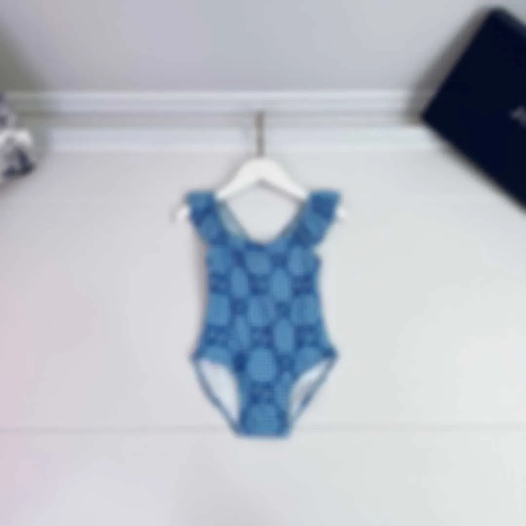 23ss ragazze costumi da bagno costumi da bagno interi costumi da bagno per bambini nuova taglia 80-150 tessuto confortevole estate traspirante abbigliamento per bambini