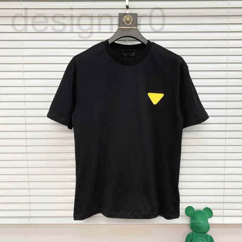 T-shirts pour hommes populaires 20SS européen printemps et été dernière mode petit triangle lettre impression chevalier mâle tee-shirt de haute qualité designer italien nqjn