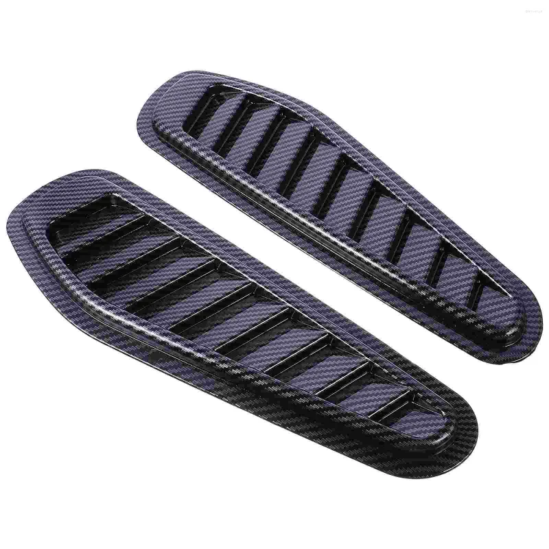 2st Simulated Car Air Vent Decor Side Sticker Decoration (Black)