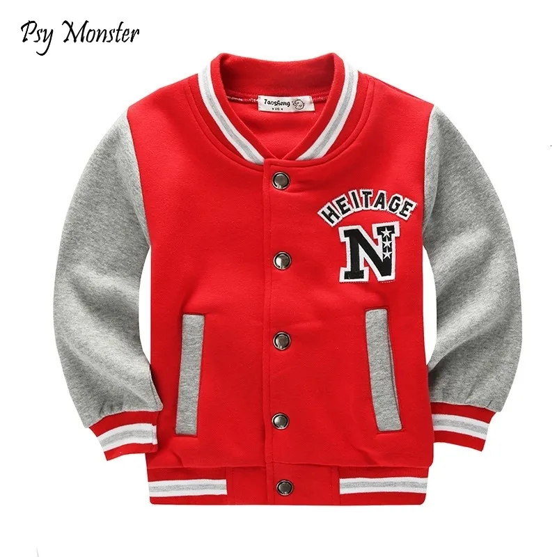 Jackets School Baseball Casacos para estudantes meninos meninas Jacket Spring Jacket Childing Autumn Sports Basketball Round Rousing For Kids A73 230331