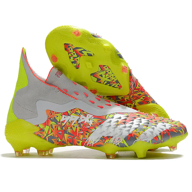 أحذية كرة القدم للرجال متعصب المفترس العالي أعلى حبك بدلة FG Football Shoes Predater Freak