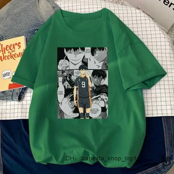 Haikyuu Kageyama Tobio Printing Mężczyzna Tshirt Wysokiej jakości koszulka Modna T-shirty Simplicity Slim Mens 8 P2Ws