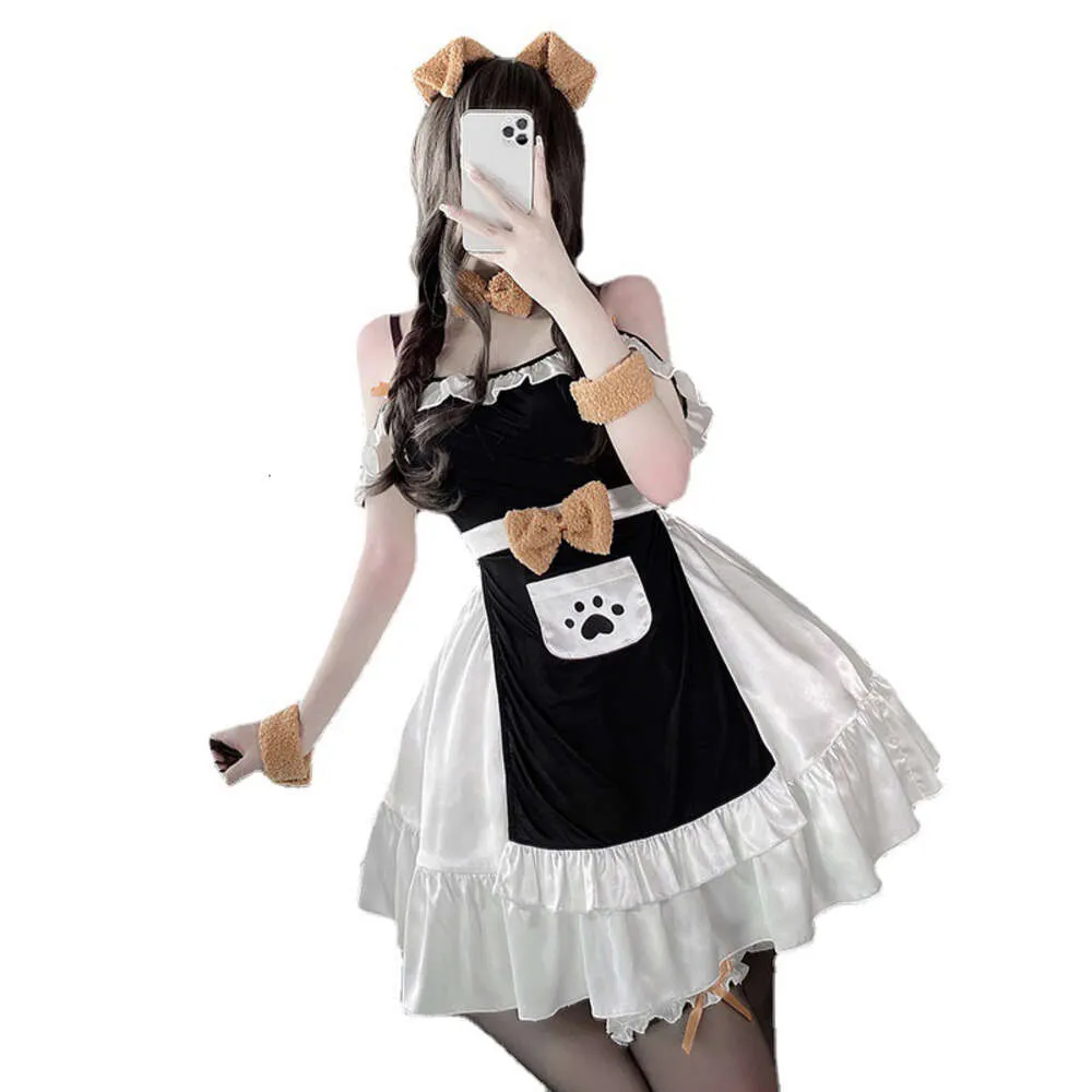 Ani – uniforme de demoiselle d'honneur pour animaux de compagnie, sous-vêtements Pamas, Costumes Kawaii pour filles, Lingerie dos nu, tentation, vêtements de nuit cosplay